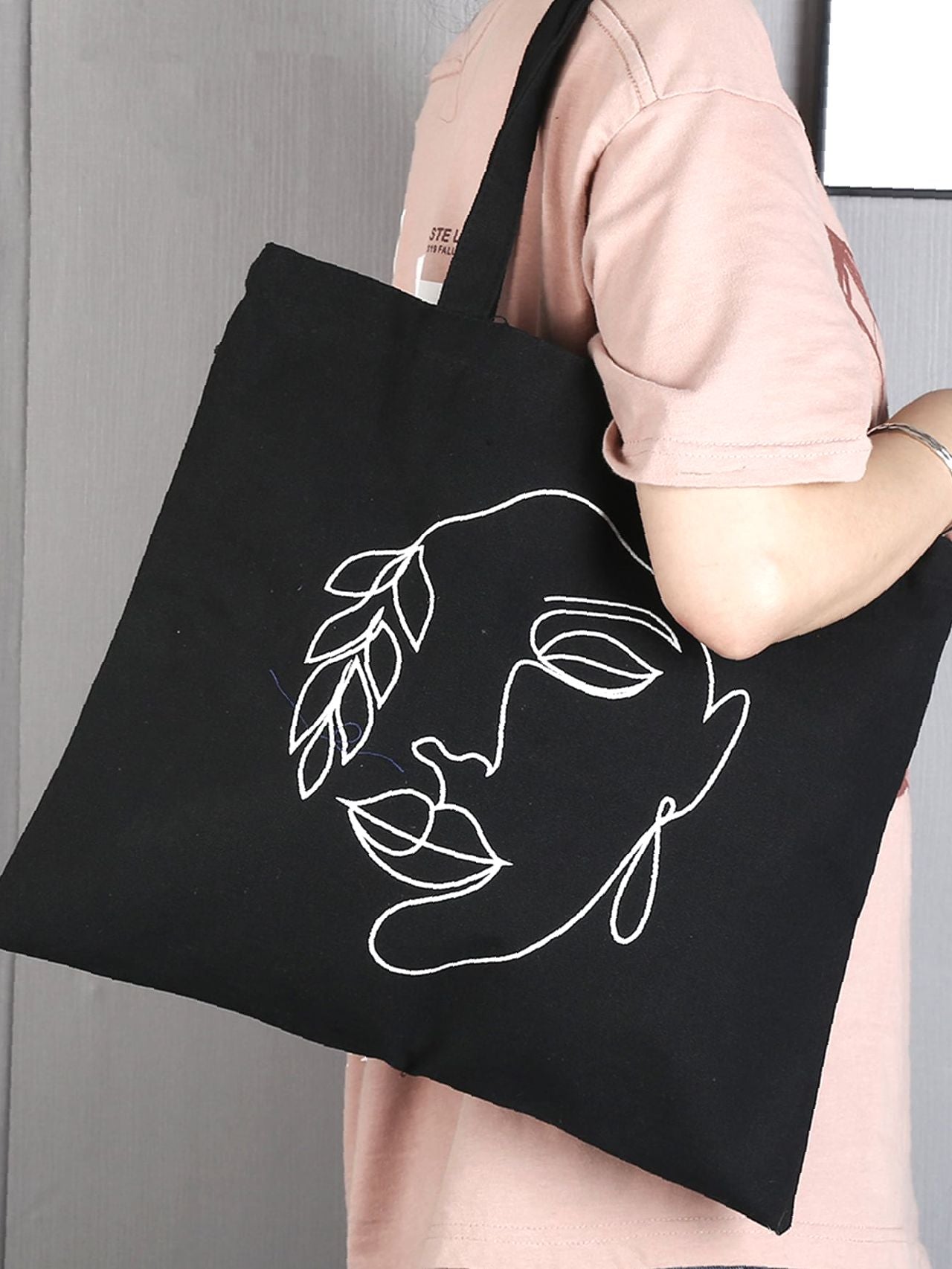 Soufree - Figure Graphic Large Capacity Shopper Bag  - Women Tote Bags