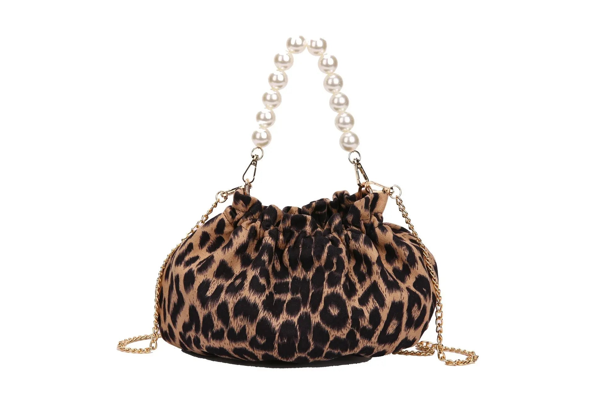 Soufree  -  Tiger/Zebra/Leopard Pattern Shoulder Bags For Women  Sexy Nightclub Girls Crossbody Bag Pearl Bag Chains Hobos Gifts Sac