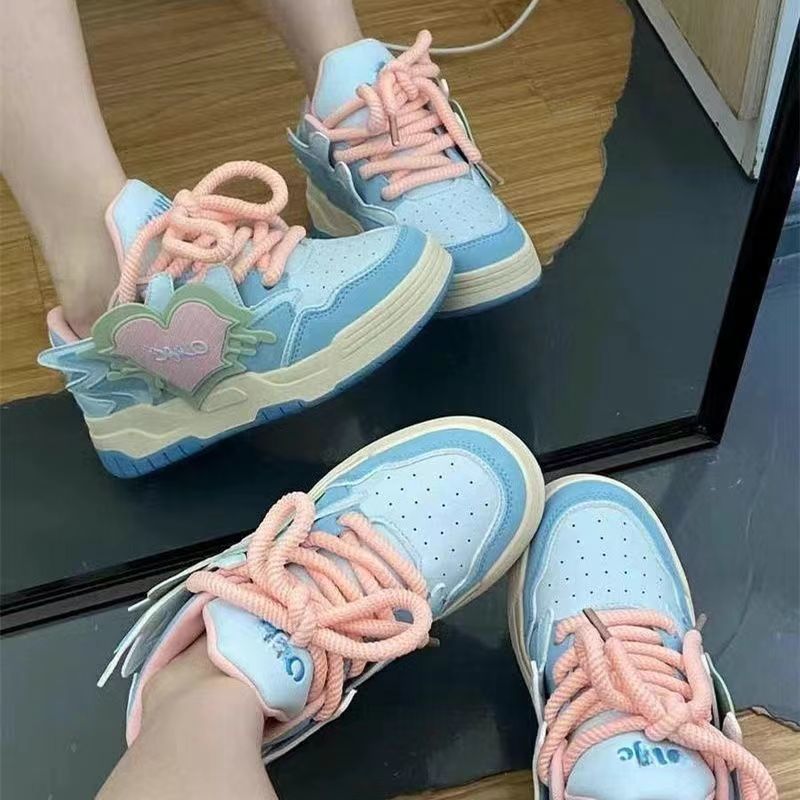 shoes Lovely White Shoes for Women Spring New Platform Shoes for Women Ins Trendy All-Match Niche Casual Sneakers