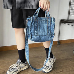 Soufree  -  Luxury Designer Jeans Women Shoulder Bags small Casual Denim Female Crossbody Bags Fashion Lady purse and Handbags blue satchels