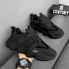 Soufree  -  Summer Cool Man Shoes New Fashion Black Platform Sneakers Chunky Shoes Casual Y2k Trainers for Men