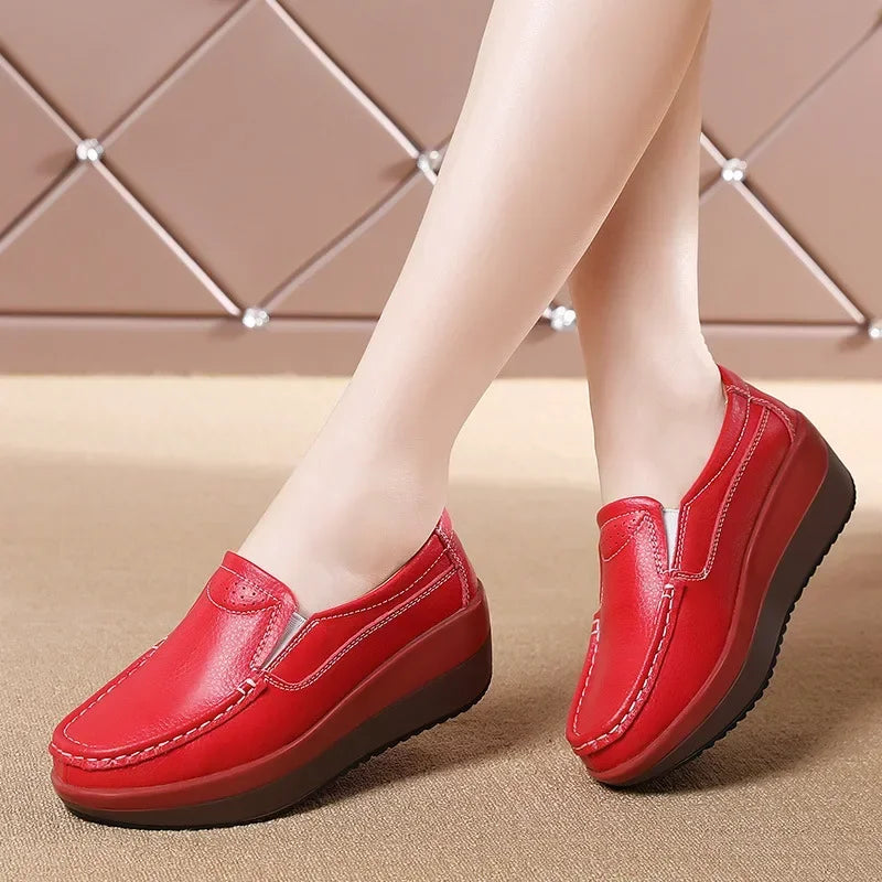 Soufree  -  unique shoes Women Flats Platform Shoes Print Hollow Sandals  Spring Summer Casual Walking Shoes Designer New Wedge Breathable Sneakers