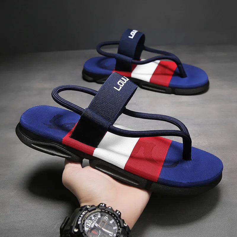 Soufree  -  unique shoes Slippers man summer ankle wrap shoes slip-resistant slide sandals summer male slippers beach Water Shoes Zapatillas Hombre