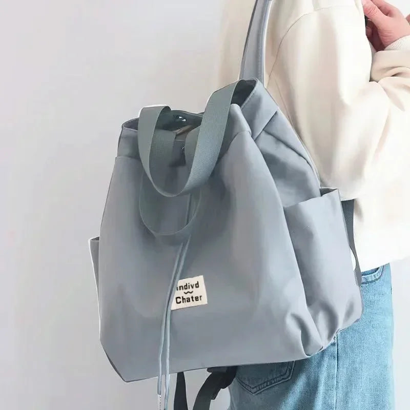 Soufree  -  Canvas Fashion Female Backpack Women Large Shoulder School Bag for Teenager Girls Trend Student School Backapcks Travel