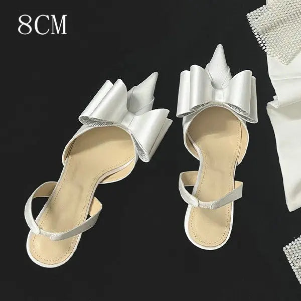 Soufree  -  New Hollow Women'S Shoes Breathable Mesh Sandals Summer Leather Pointy Stiletto Heels