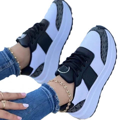 Soufree  -  Big Size Women's Casual Sneakers White Shoes Outdoor Thick Sole Walking Breathable Tennis Sports Shoes Luxury Sneakers for Grils