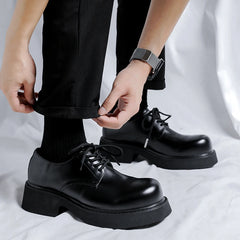 Soufree  -  Brand Autumn New Boots for Men Black Boots Platform Shoes Fashion Ankle Boots Winter Warm Slip on Men Shoes New Botines Mujer