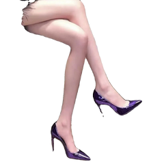 Soufree  -  new laser electro-optic purple sexy professional women's shoes patent leather red-soled high-heeled shoes dance night shoes