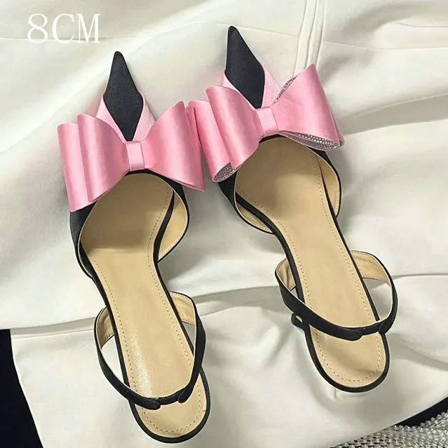 Soufree  -  New Hollow Women'S Shoes Breathable Mesh Sandals Summer Leather Pointy Stiletto Heels