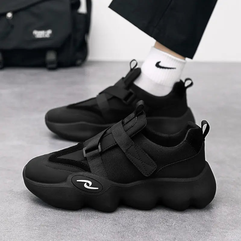 Soufree  -  Summer Cool Man Shoes New Fashion Black Platform Sneakers Chunky Shoes Casual Y2k Trainers for Men