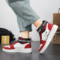 Soufree  -  New Anime Shoes Sneakers Men Vulcanized Shoes Fashion Hip Hop Sneakers for Men High Top Casual Shoes  Basketball Shoes