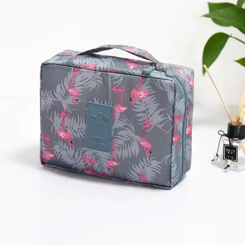 Soufree  -  Outdoor Girl Large Makeup Bag for Women Cosmetic Bag Travel Wash Toiletries Organizer Waterproof Female Storage Make Up Cases