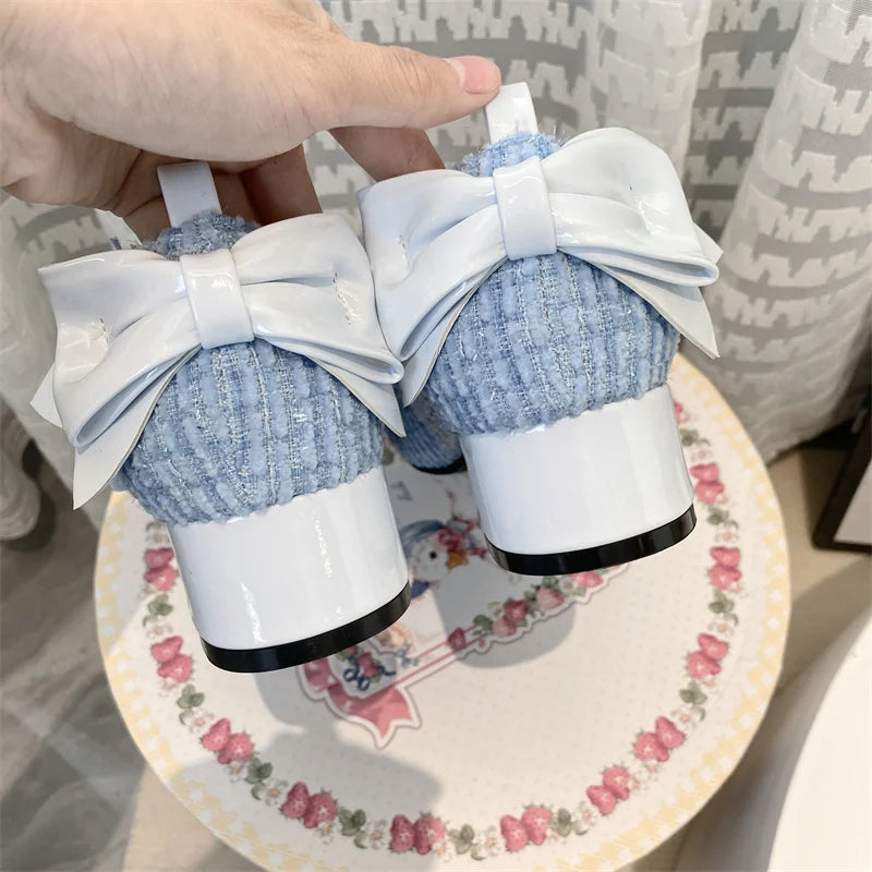 Soufree  -  Cos Loli Tea Party Lolita Shoes Glow in the Night Elegant Cute High Heels Lolita Round Toe LO Sweet Cute Shoes