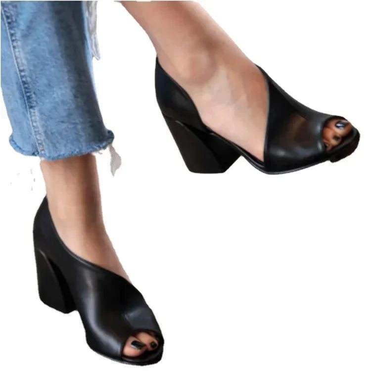 Soufree  -  Fashion Shoes Women Sandals Open Toe Sandals Woman Sexy Sandals Ladies Casual High Heel Elegant Female Footwear Zapatillas Mujer