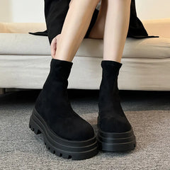 Soufree  -  trending shoes Shoes Lady Boots Boots-Women Autumn Rock Lolita Retro Boots Women New Autumn Shoes Lolita Ladies Rock