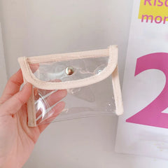 Soufree  -  Women Transparent Small Cosmetic Storage Bag Fashion Pvc Lipstick Key Eearphone Makeup Holder Pouch Bags Girls New Clear