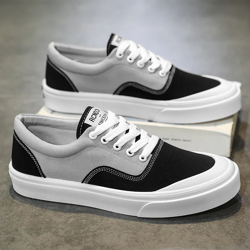 Soufree  -  New Lightweight and Compact Men's Casual Canvas Shoes, Fashionable and Versatile Men's Low Cut Sports Board Shoes