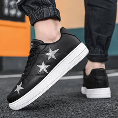 Soufree  -  New Couple Little White Shoes Versatile Men's and Women's Leisure Sports Board Shoes High Quality Leather Sports Shoes