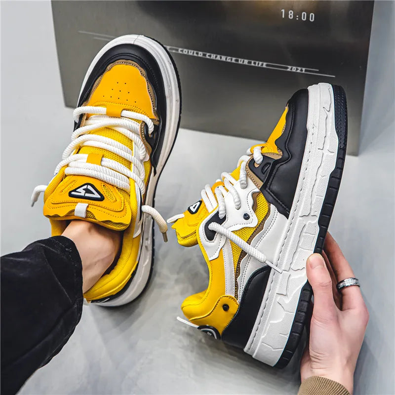 Soufree  -  New Fashion Sports Shoes Men's Personalized Vulcanized Shoes Men's Casual Fashion Comfortable Versatile Sports Shoes Men's