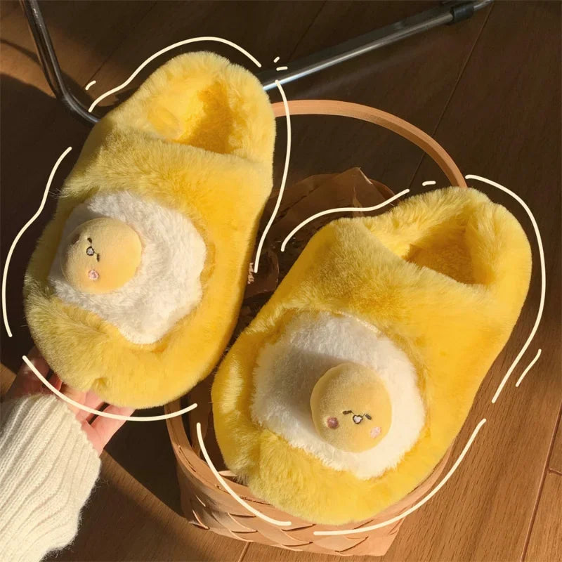 Soufree  -  Women Floor Soft Soled Slippers Fluffy Cozy Home Cotton Shoes Ladies Indoor Winter Indoor Anti Slip House Fluffy Cotton Slippers