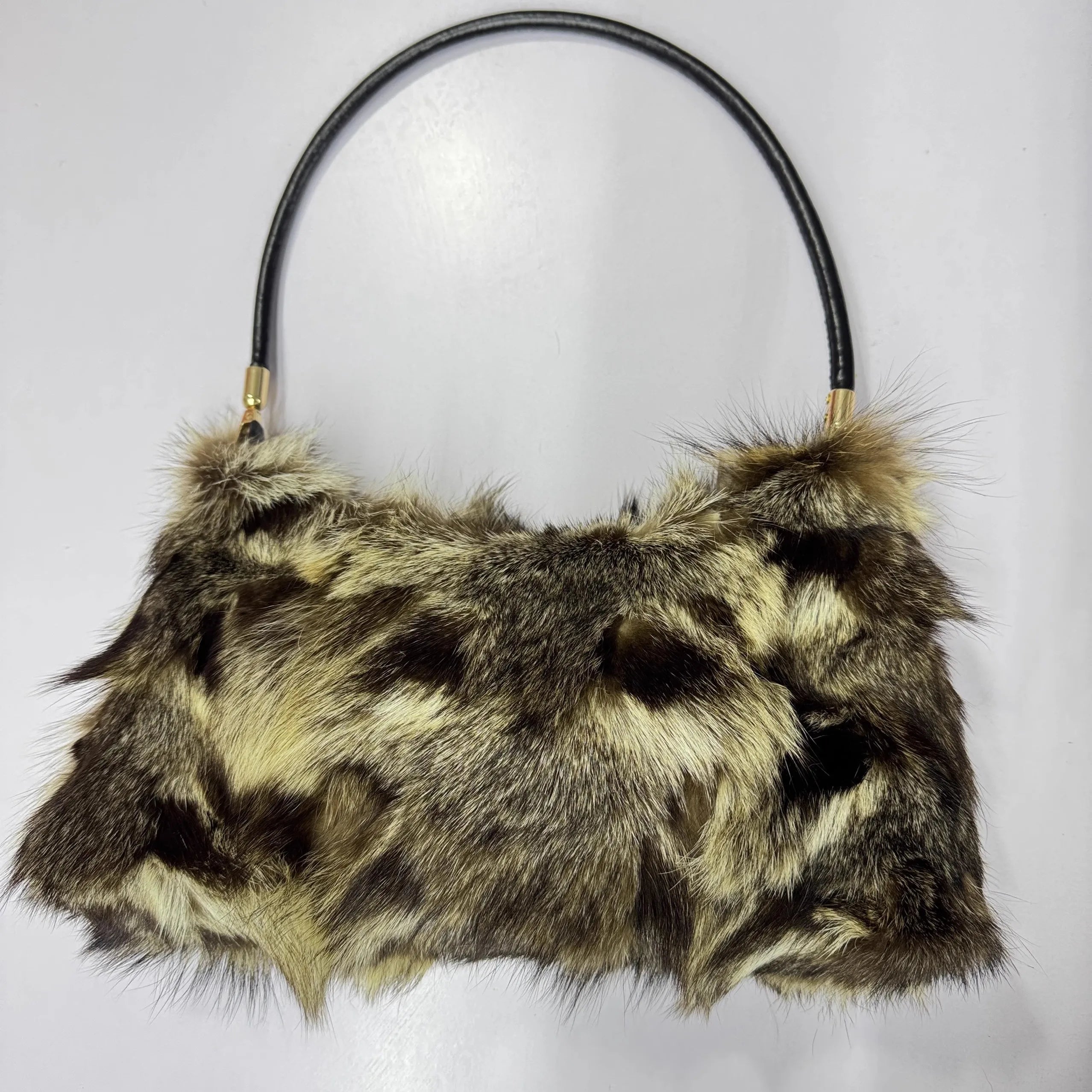 Soufree  -  Winter Fox Fur Bag Women's  Bag Fashion  Handbag Ladies Bags Purses Women Shoulder Bag Real Silver Fox Fur Messenger Bags