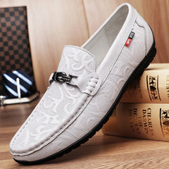 Soufree  -  White Handmade Shoes High Quality Genuine Leather Loafers Mens Luxury Mens Designer Shoes Casual Genuine Leather Mens Shoes