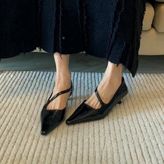 Soufree  -  summer shoes New Autumn Sexy High Heels Women Hollow Elegant Designer Slingbacks Sandals Female Dress Comfort Fashion Pointed Toe Pumps Women