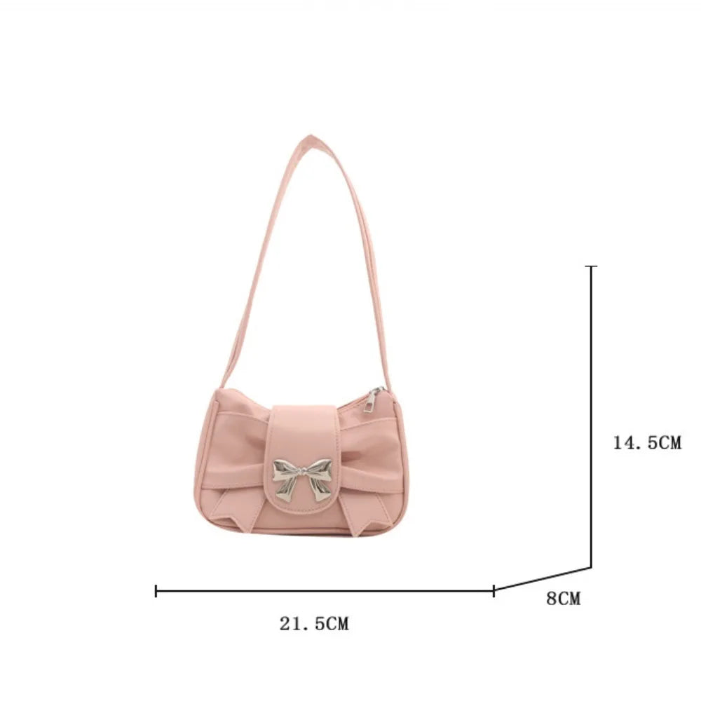 Soufree  -  Trendy Shoulder Bag Hot Sale Casual PU Leather Totes Bag Retro Large Capacity Business Women's Bag Lady Bow Handbag Underarm Bag