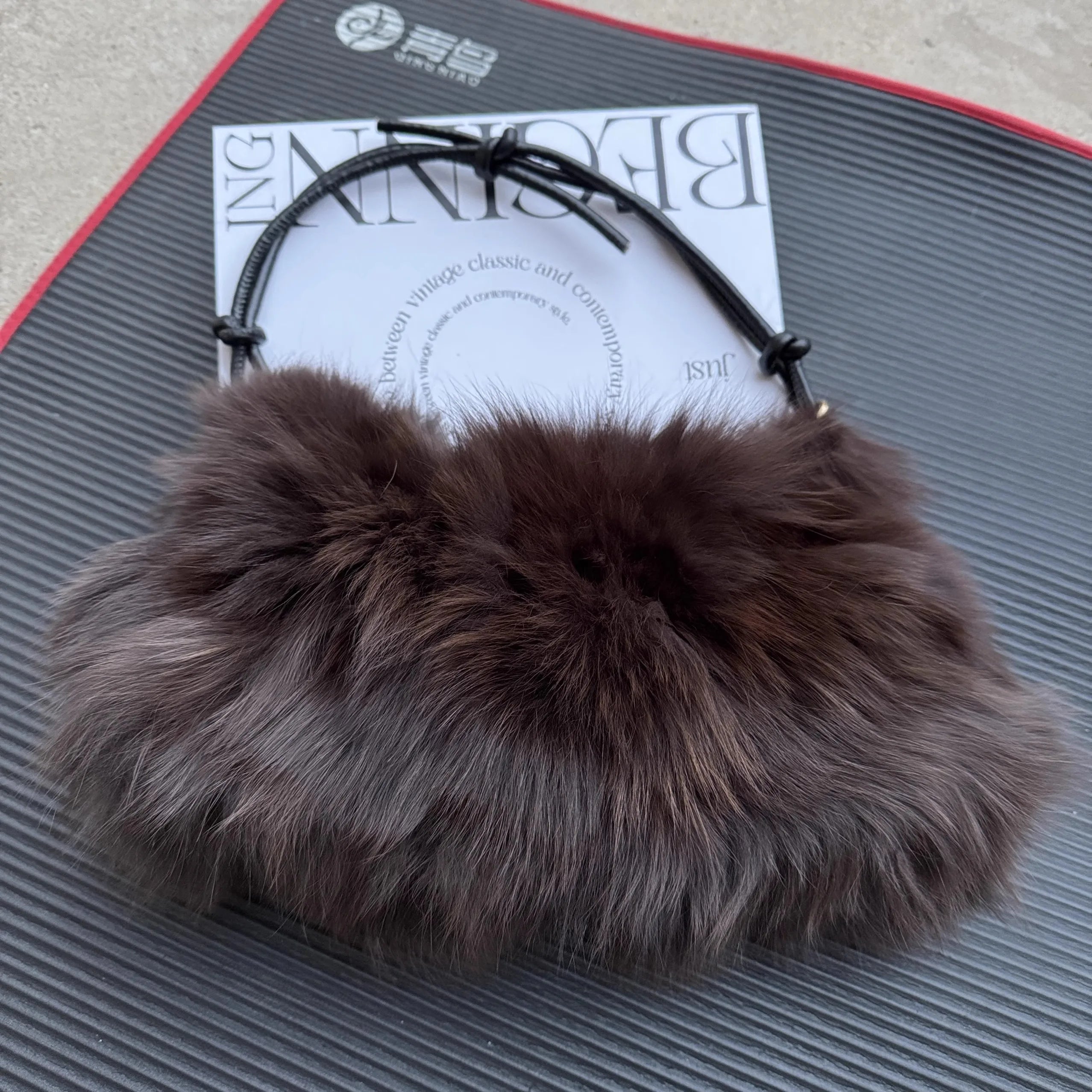 Soufree  -  Winter Fox Fur Bag Women's  Bag Fashion  Handbag Ladies Bags Purses Women Shoulder Bag Real Silver Fox Fur Messenger Bags