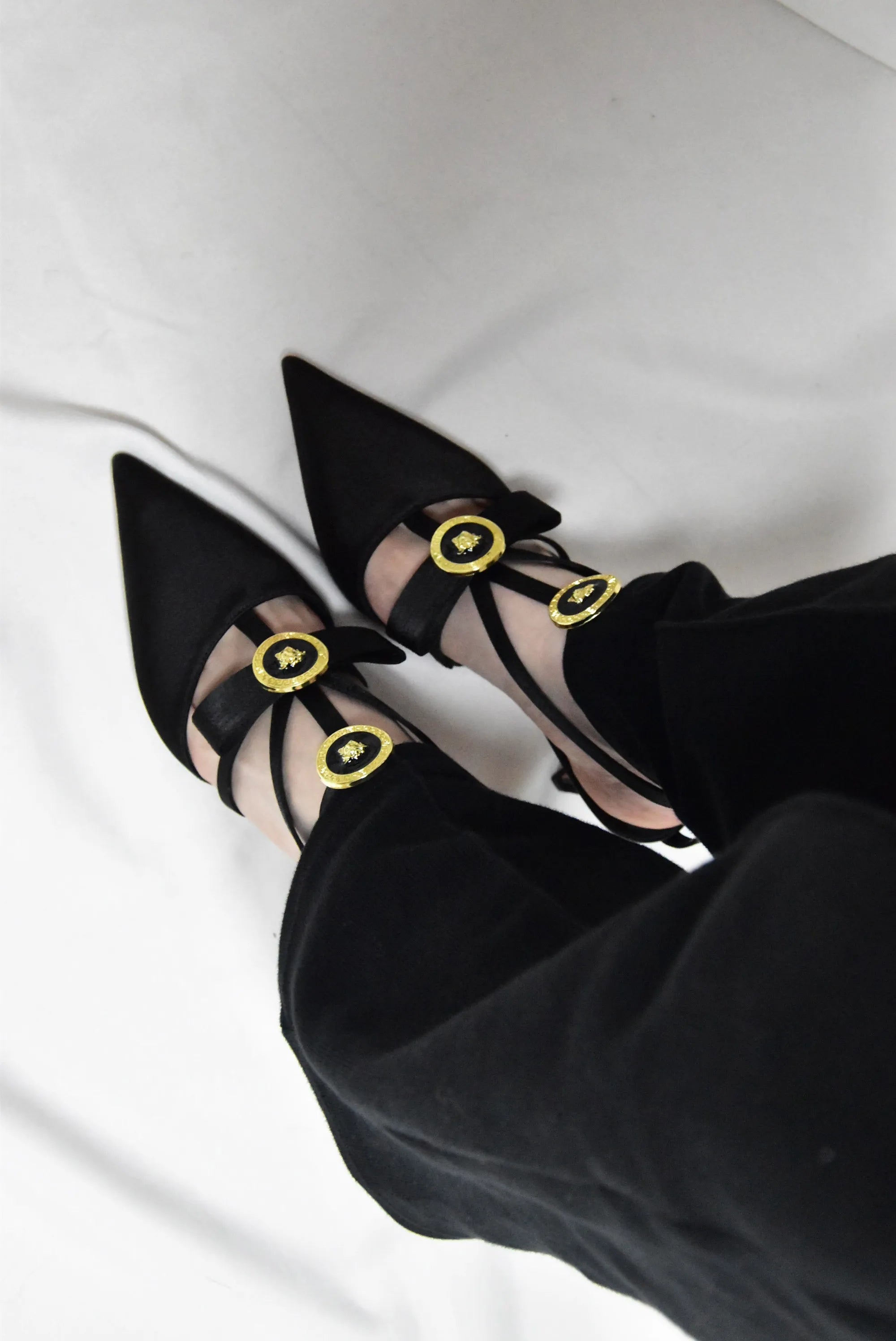 Soufree  -  Pointed Toe Pumps Designer Kitten Heels Women Luxury Shoes Elegant Bow High Heels Pink Black Party Wear Big Size