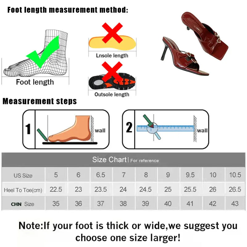 Soufree  -  Red New In Women Heels Pumps Slides Shoes Fashion Square Toe Shallow Ladies High Heels Shoes Female Slip On Footwear