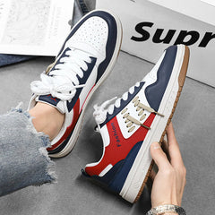 Soufree  -  New Trend Versatile Thick Sole Casual Men's Shoes Spring and Autumn Sports Canvas Shoes Versatile Lace up Sports size39-44