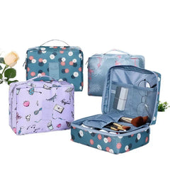 Soufree  -  Outdoor Girl Large Makeup Bag for Women Cosmetic Bag Travel Wash Toiletries Organizer Waterproof Female Storage Make Up Cases