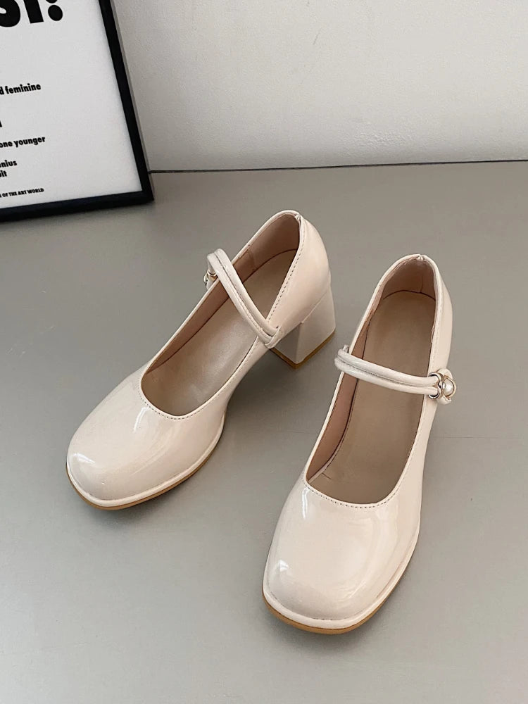 Soufree  -  French Elegant High Heels Shoes Office Lady Pure Color Korean Style Sandals Design Summer Chic Casual Non Slip Sandals