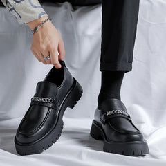 Soufree  -  Men Boots New High-Top British Korean Tooling Boots All-Match Trendy Shoes Spring And Autumn Middle-Top Men's Boots Dress Shoes